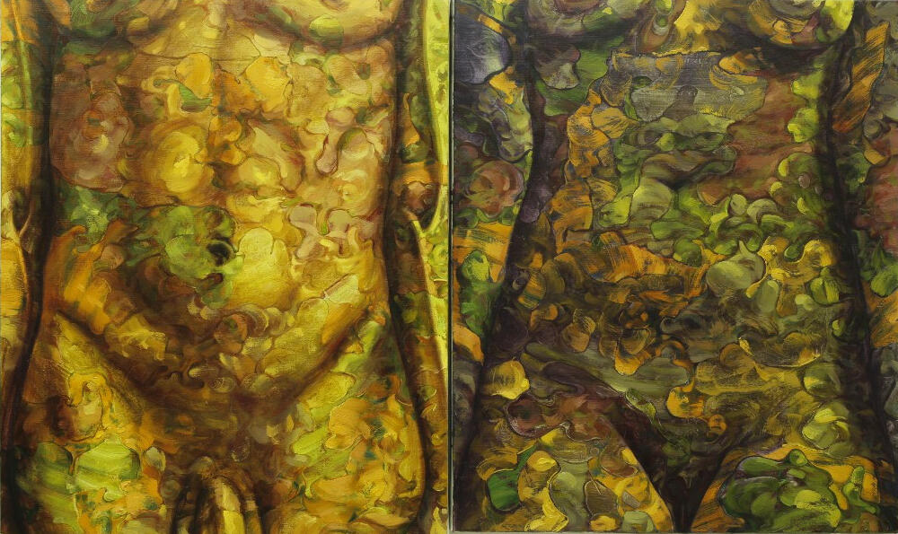 Male & female body/ 80 x 60 cm/ oil on canvas/ 2022