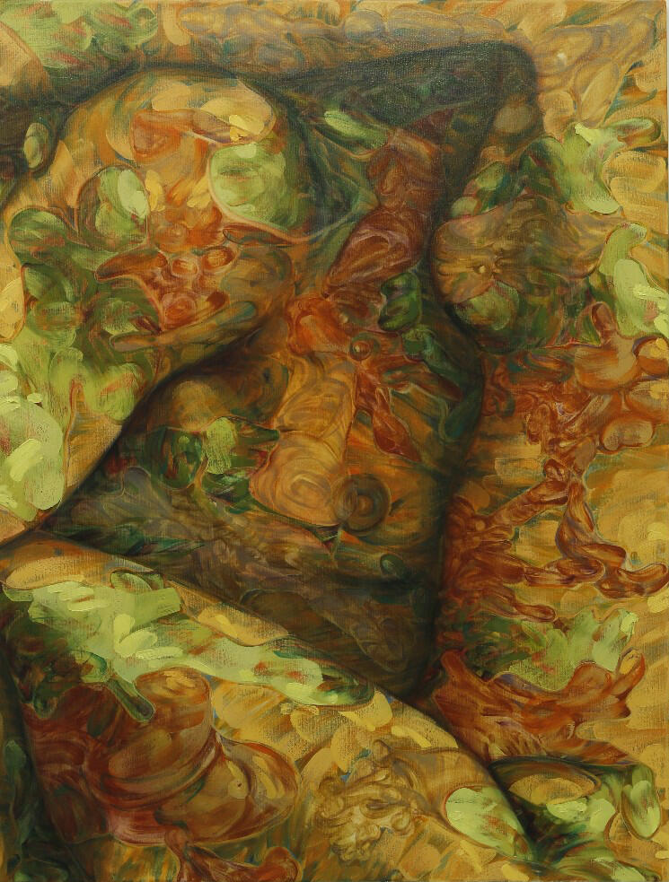 Embrace 3/ 120 x 96 cm/ oil on canvas/ 2023
